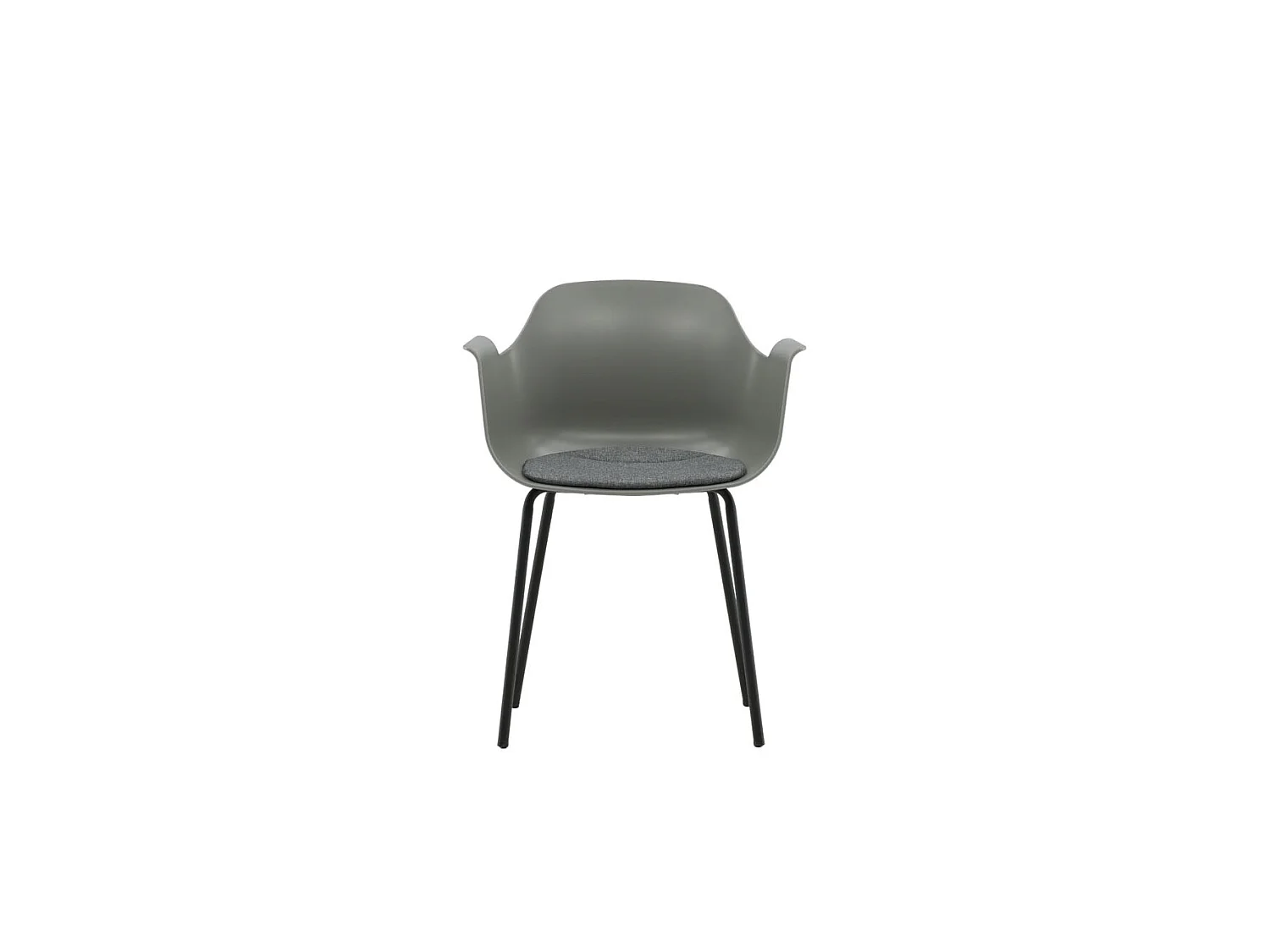 Comfort Chaise de salle à manger, Chaise coque, gris.