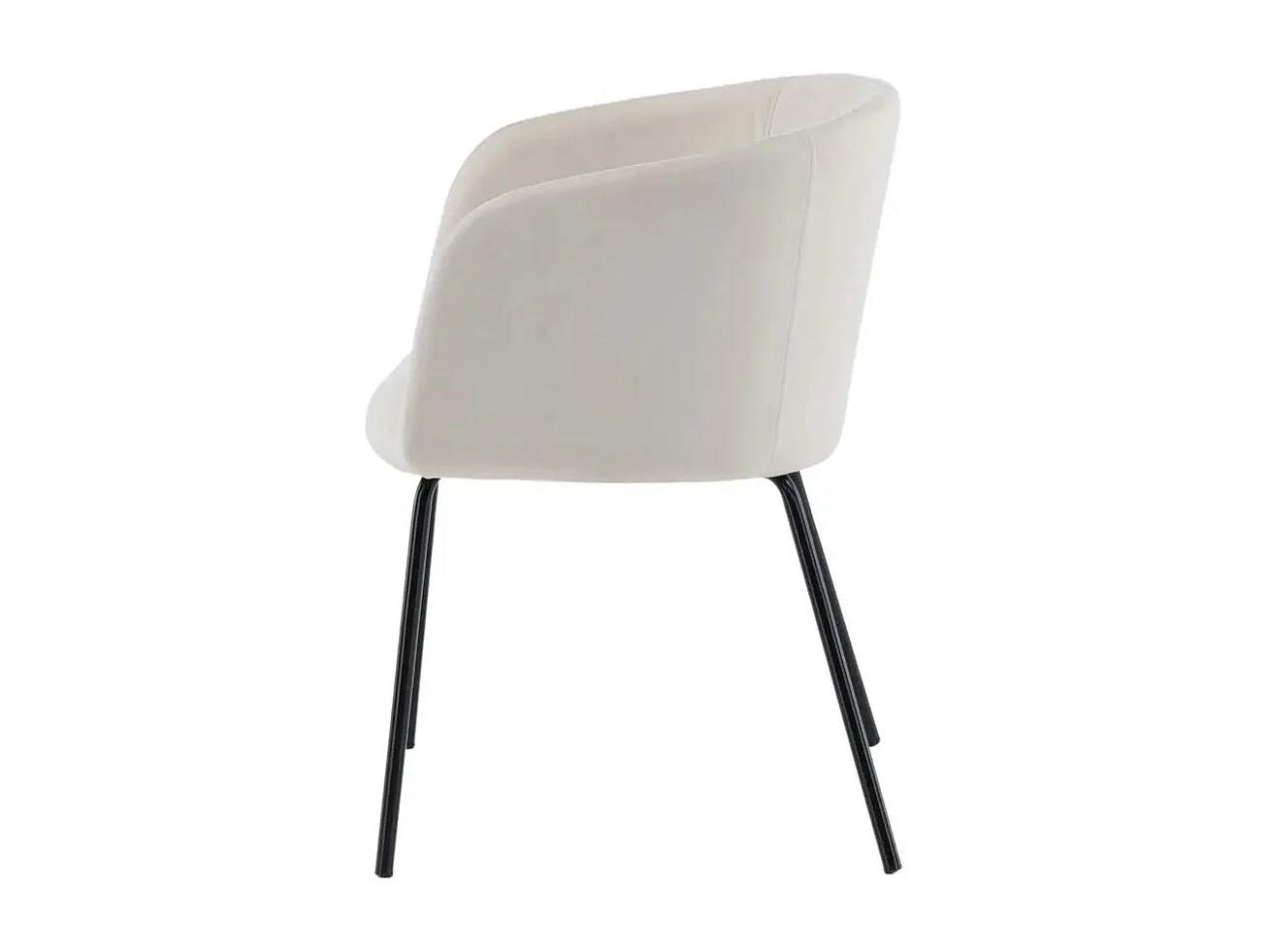 Berit chaise de salle à manger velours beige.