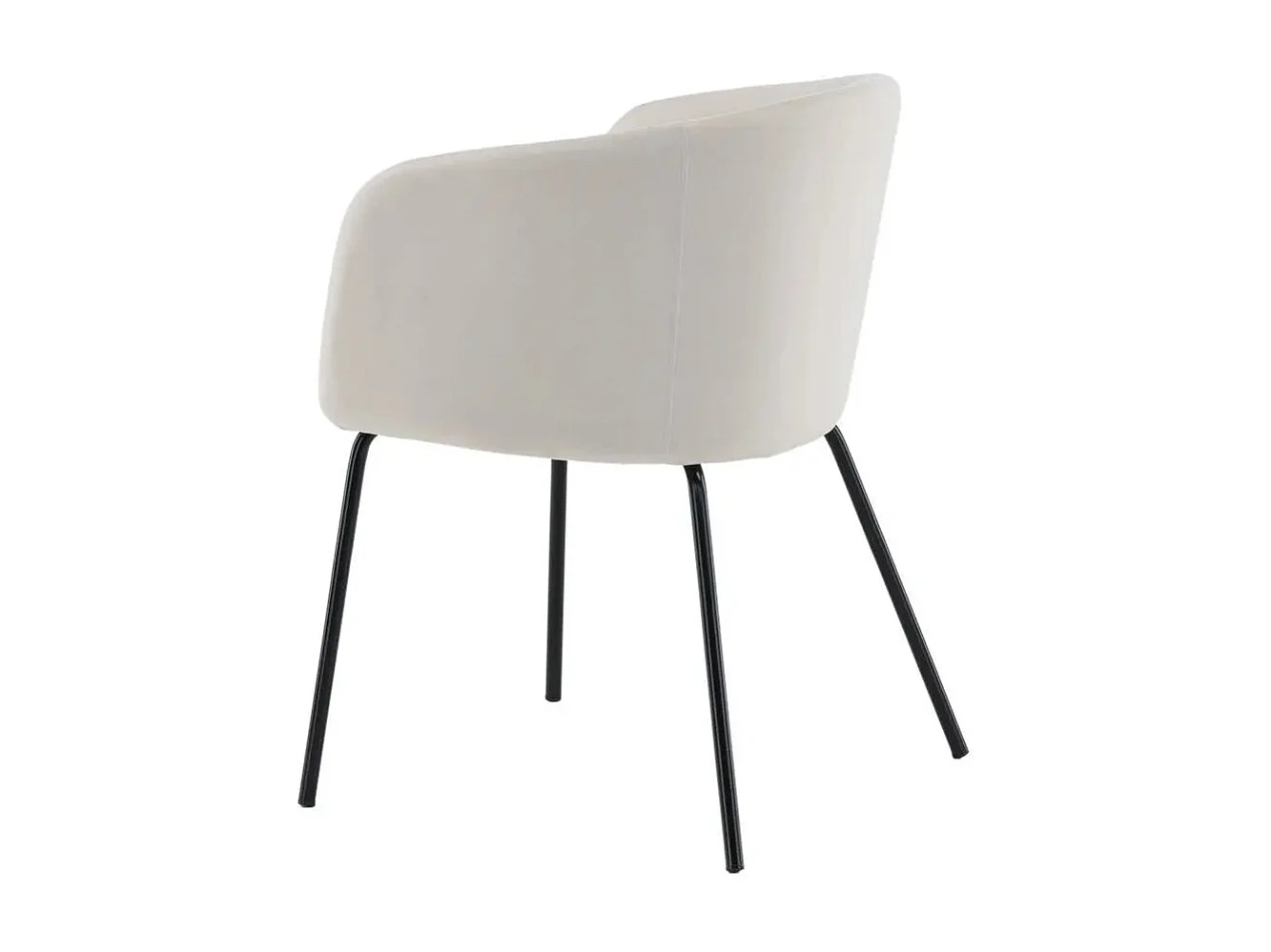 Berit chaise de salle à manger velours beige.