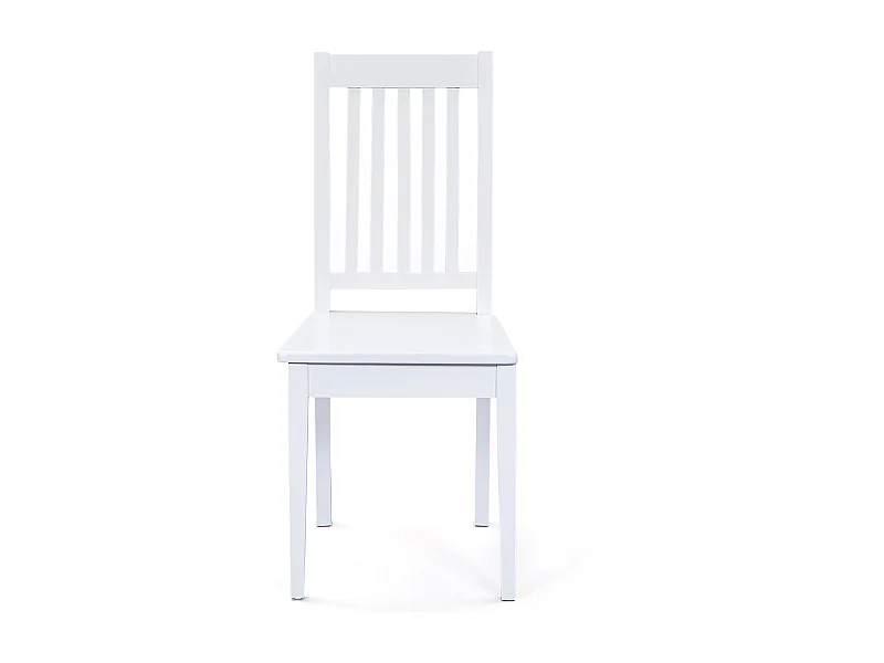 Silla de comedor Wright blanca.
