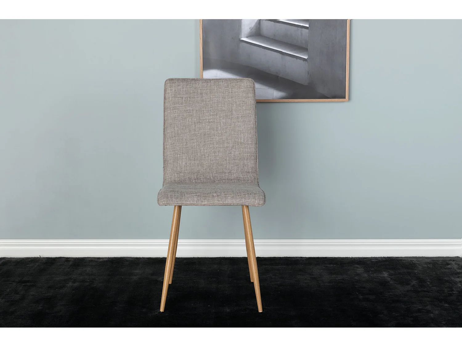 WinduLyx Chaise de salle à manger, gris clair.