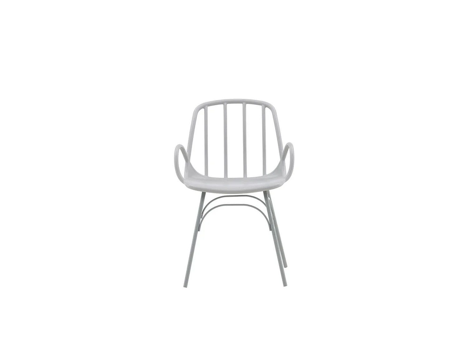 Dyrön chaise de salle à manger avec accoudoirs, plastique gris clair.