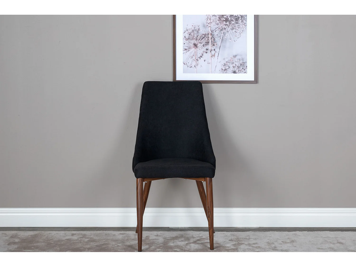 Leone eetkamerstoel zwart.