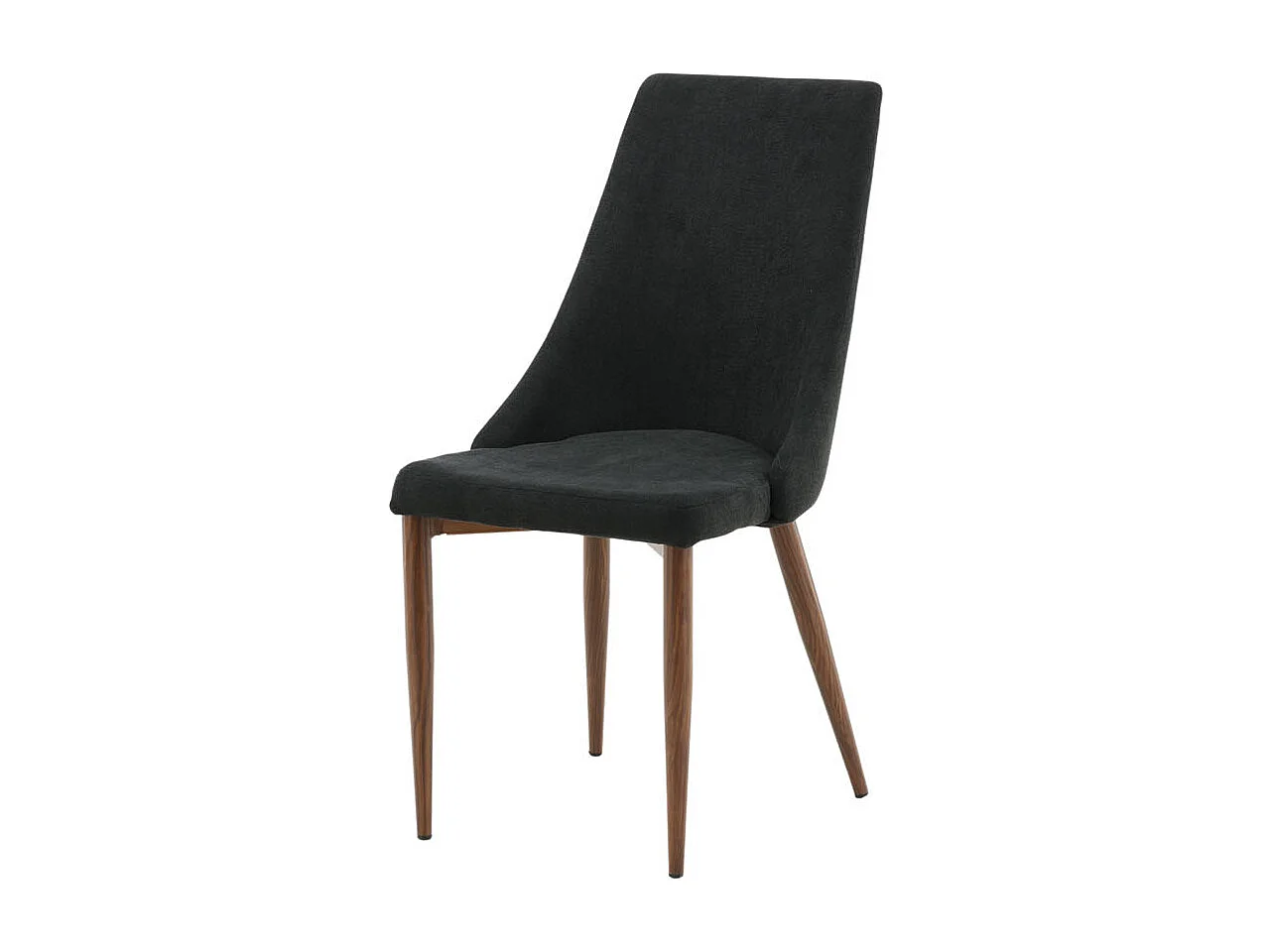 Leone Chaise de salle à manger, noir.