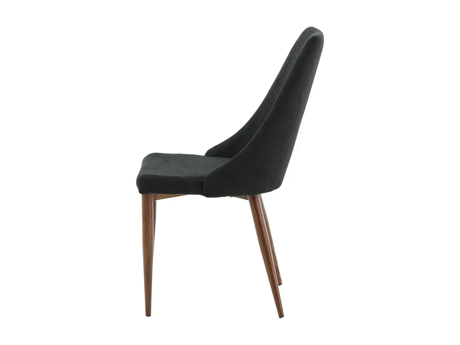 Leone Chaise de salle à manger, noir.