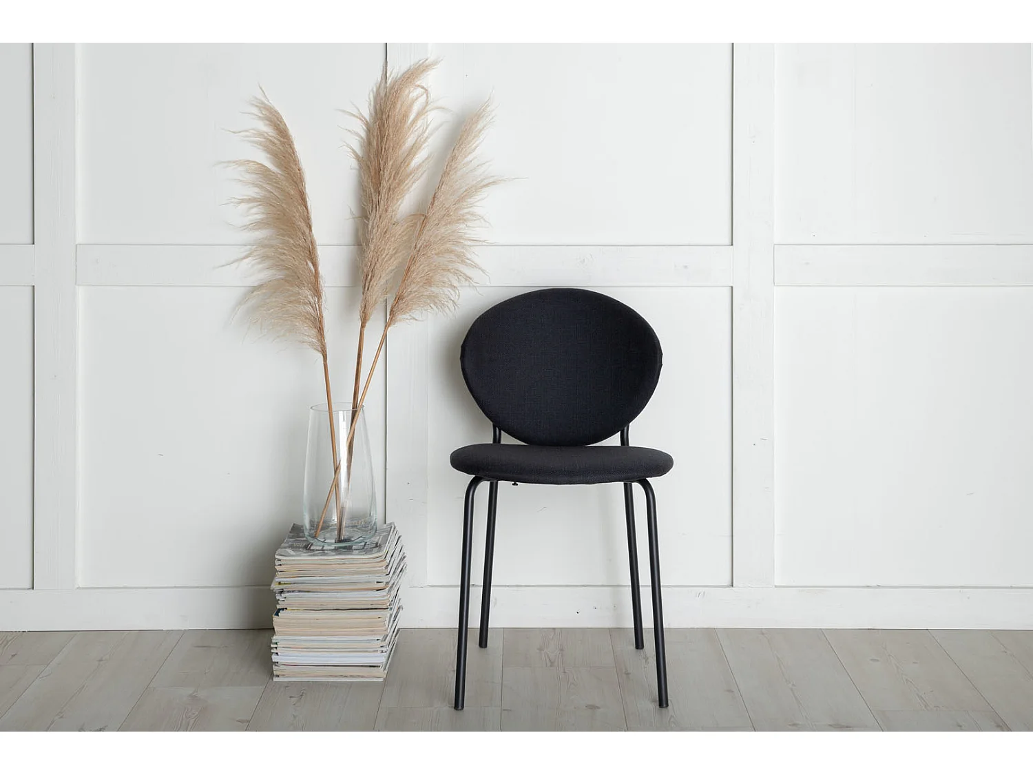 Vault Chaise de salle à manger, noir.