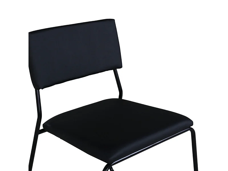 Kenth Esszimmerstuhl PU Kunstleder schwarz.