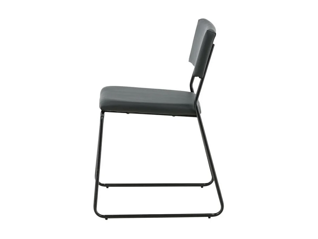 Kenth Esszimmerstuhl PU Kunstleder schwarz.