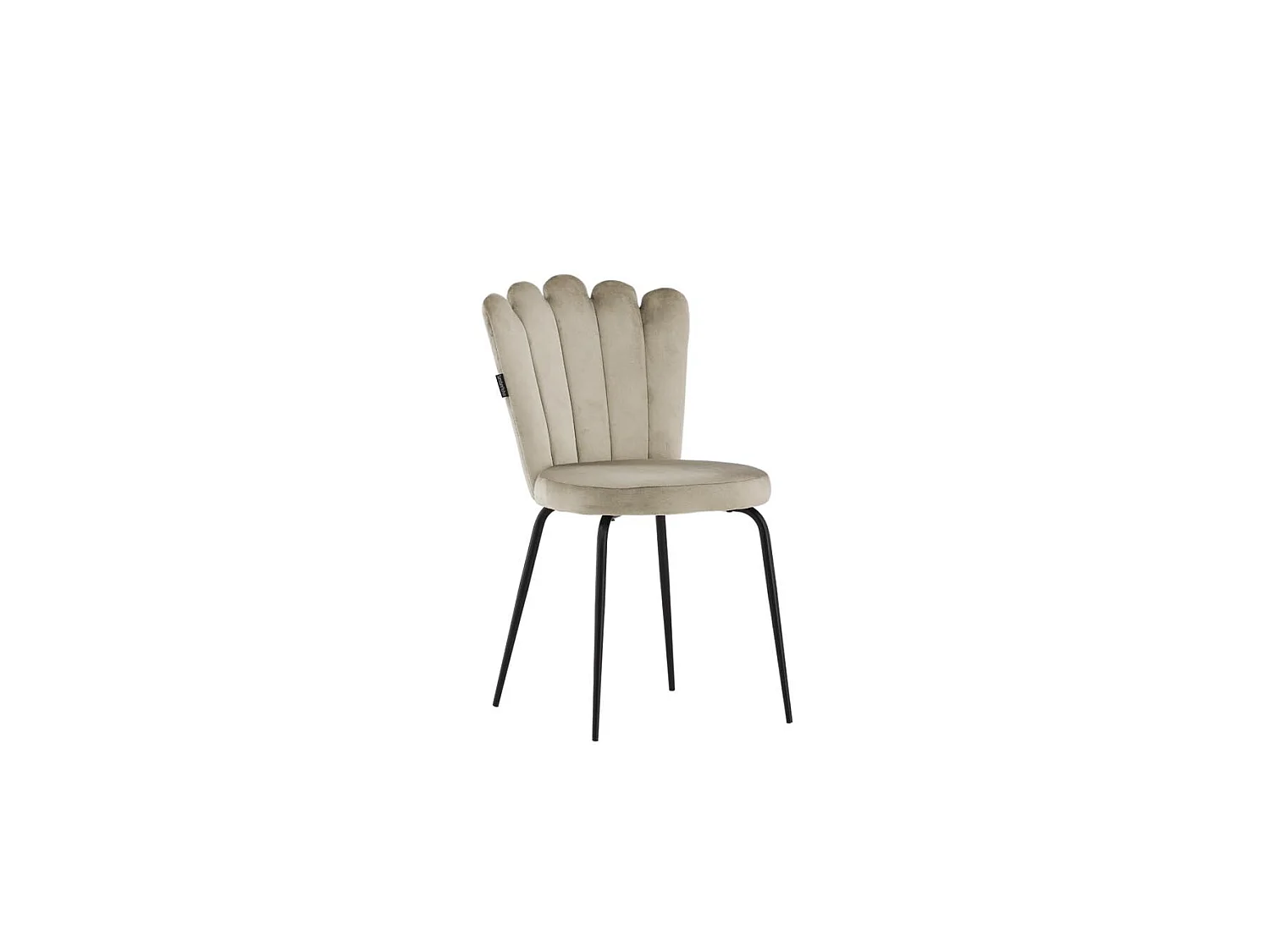 Limhamn chaise de salle à manger velours beige.