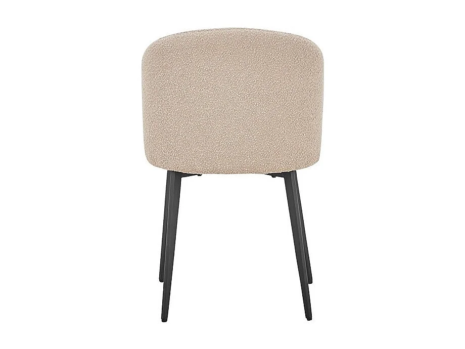 Stoel TOLO Bouclé Stof Zandkleur, afmetingen H80 x B51 x D55, ideaal voor uw keuken of eetkamer