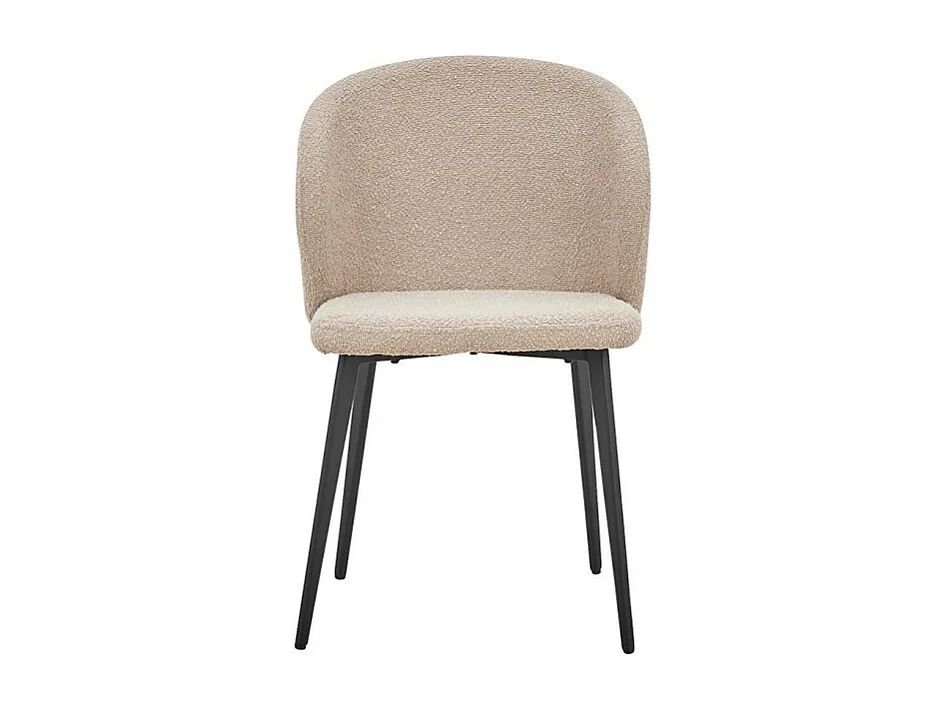 Stoel TOLO Bouclé Stof Zandkleur, afmetingen H80 x B51 x D55, ideaal voor uw keuken of eetkamer