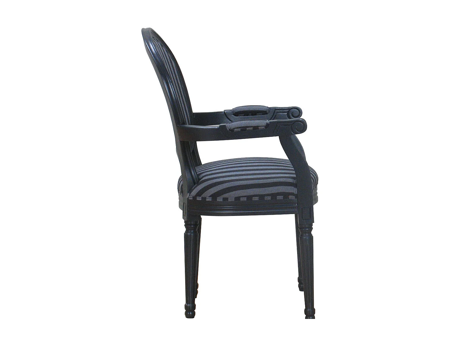 Amaretta Ensemble de salle à manger 100x180/280, 2 extensions inclues, noirs m 2+6 chaises rococo vintage noir/noir.