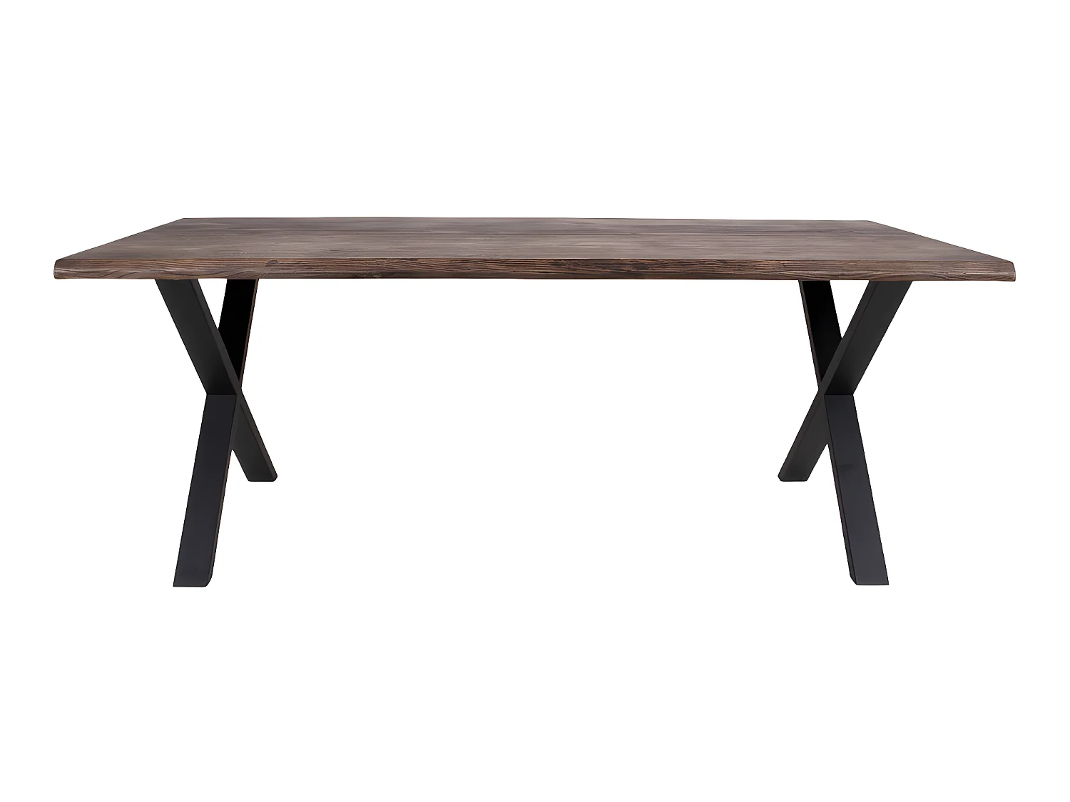 Tony eethoek , 1 eettafel en 6 stoelen donker bruin en eik.