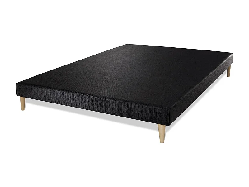 Pack sommier + matelas SOFT 140x200 + 2 oreillers mémoire de forme + Couette Percale