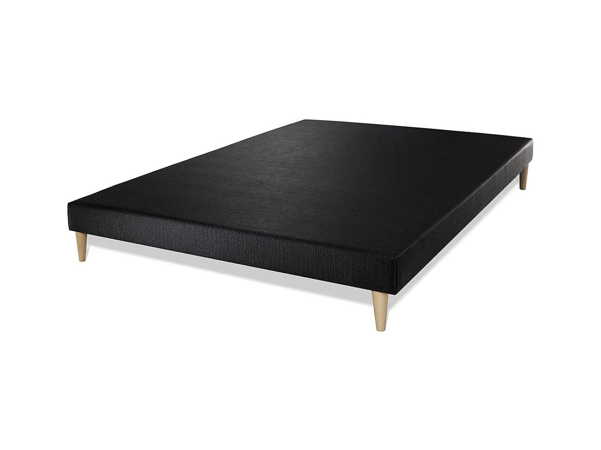 Pack sommier + matelas SOFT 140x200 + 2 oreillers mémoire de forme + Couette Percale