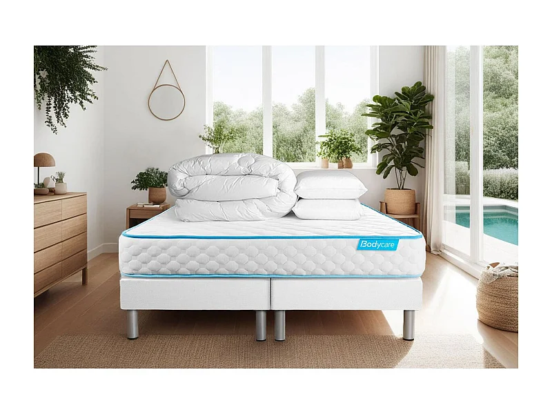 Pack BODYONE 180x200 + 2 oreillers mémoire de forme