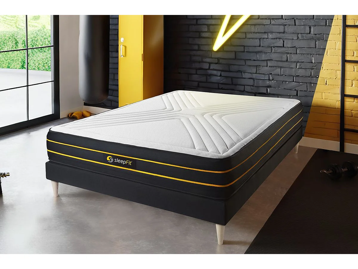 Ensemble sommier + matelas ULTRA micro ressorts ensachés et mémoire de forme 90x200