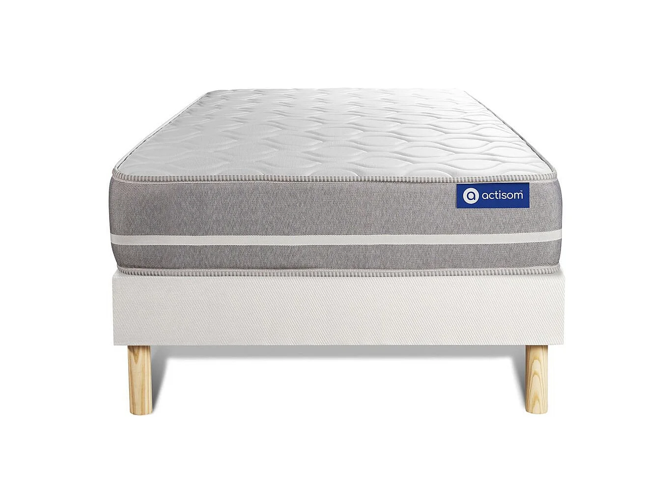 Actimemo touch matratze 90x190cm + Bettgestell mit lattenrost , Härtegrad 2 , Memory-Schaum , Höhe : 20 cm