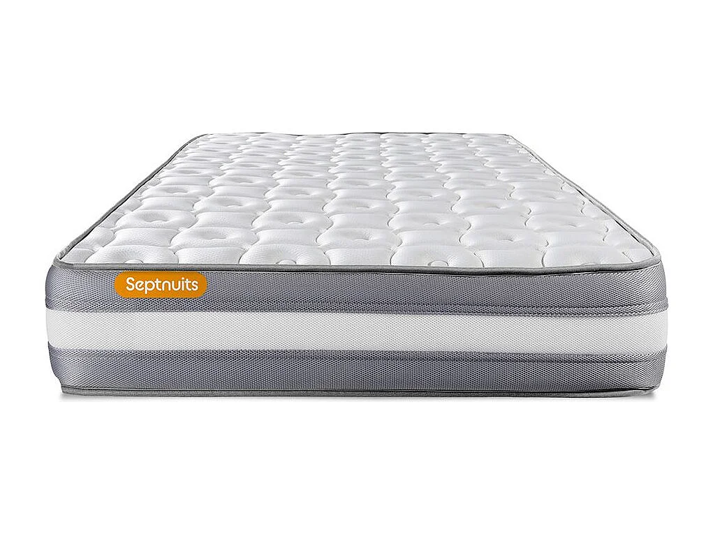 Matelas + sommier kit gris 90x200 Memo Plus Mémoire de forme