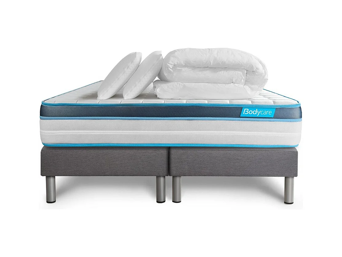 Pack PERFORM 180x200 Mousse à mémoire de forme ProfiZone 5 zones Ultra épaisseur + Couette + 2 oreillers