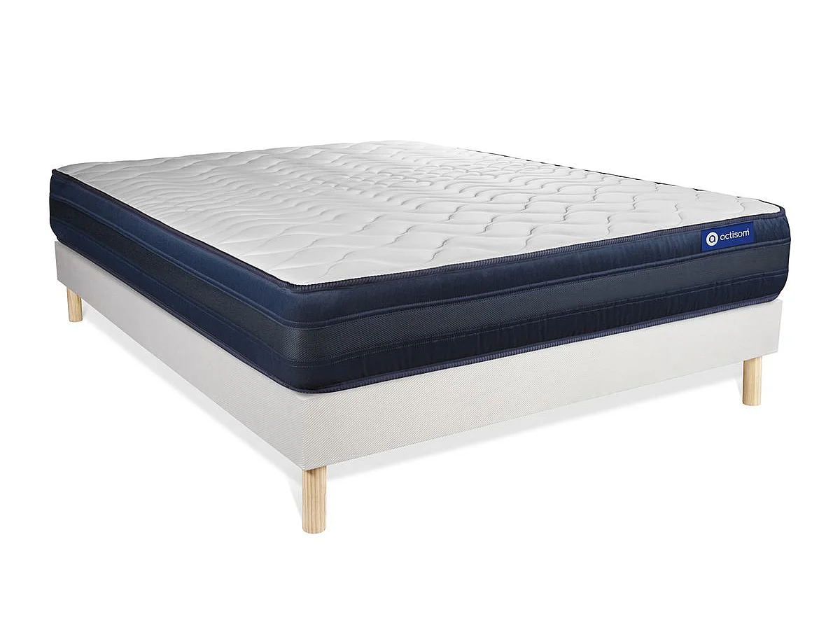 Pack colchón Actimemo tech 180x200cm + Somier multiláminas, espuma viscoelástica, 5 zonas de confort