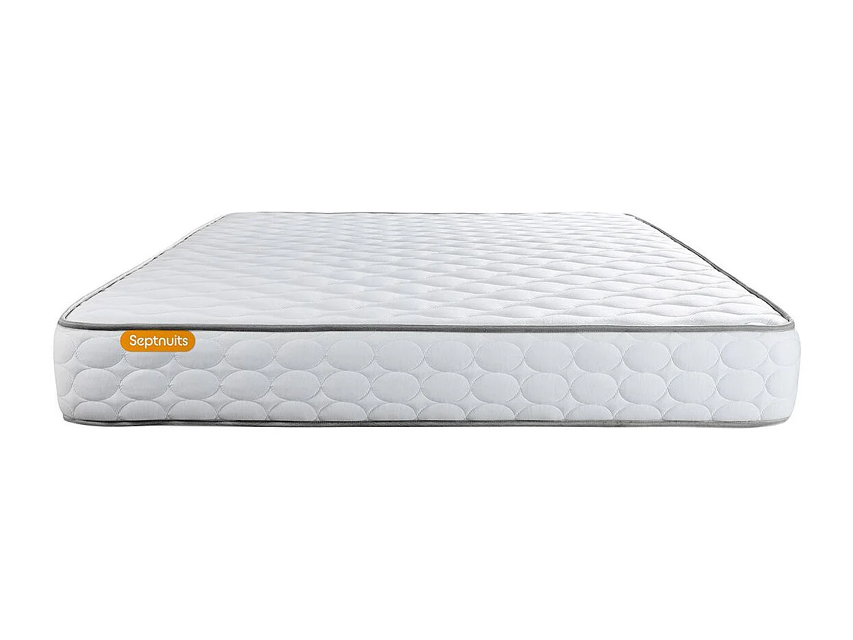 Ensemble matelas Mémoire de forme + sommier gris 140x190 Memo
