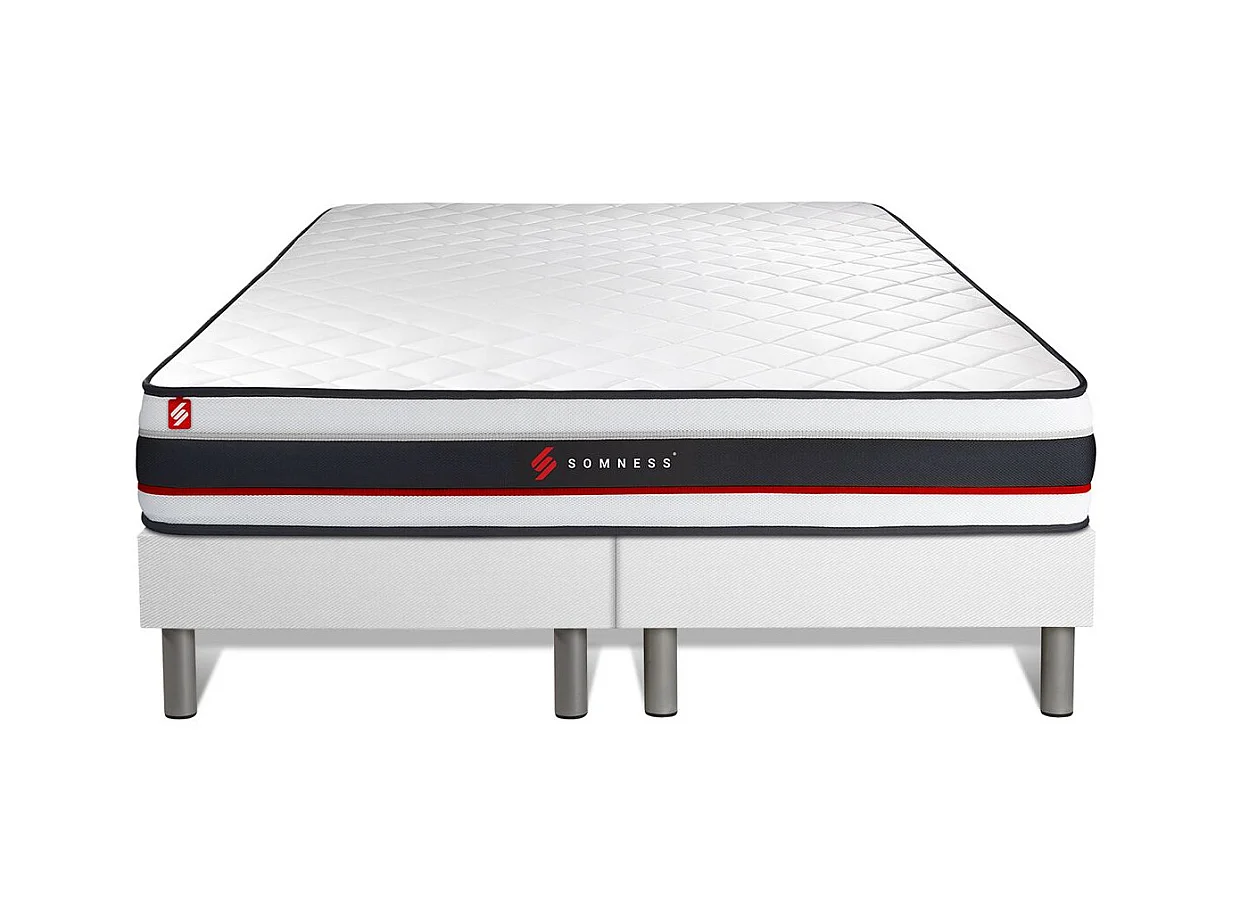 Ensemble double sommier 100x200 + matelas FORM 200x200