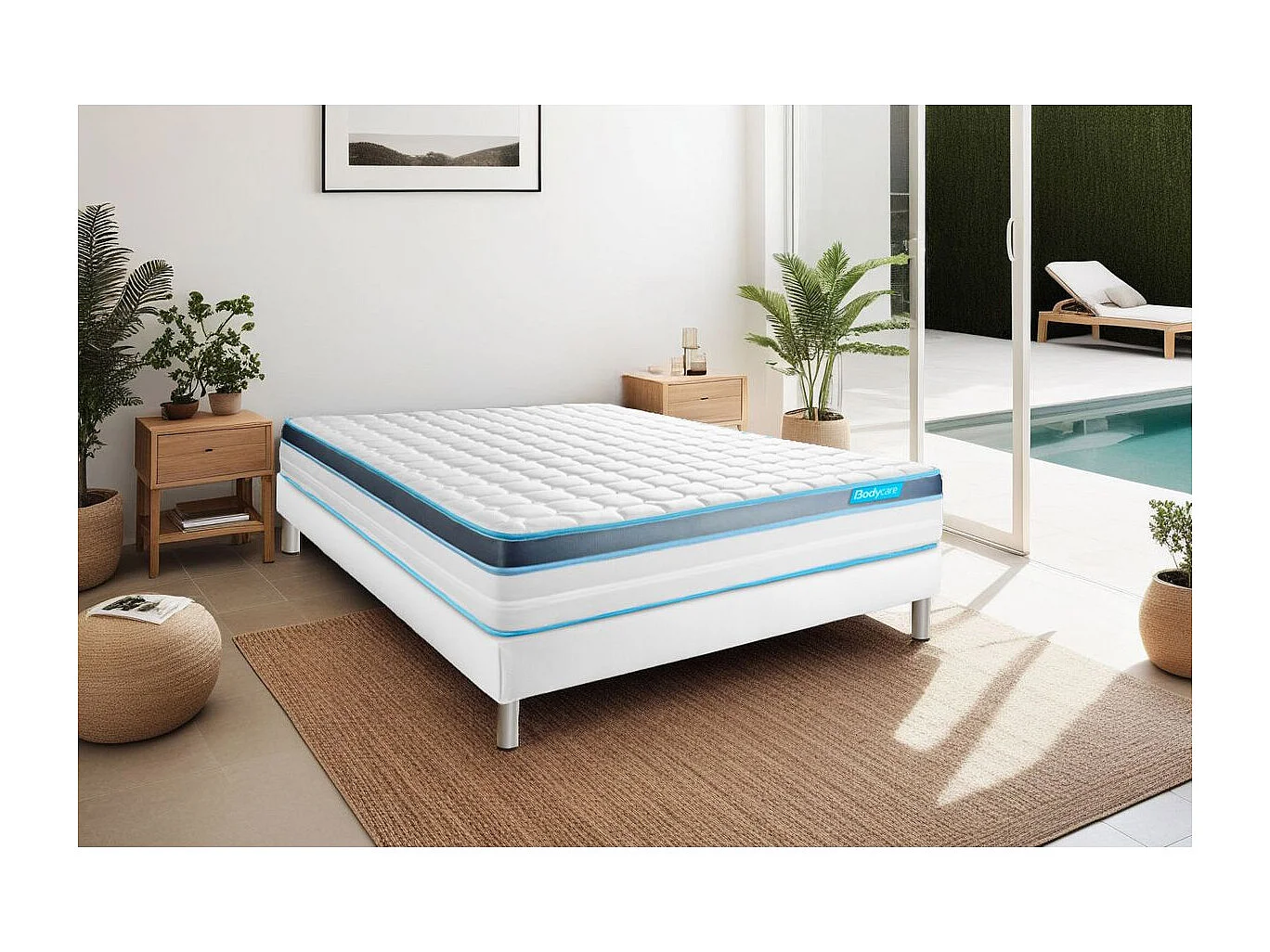 Ensemble PERFORM 140x200 Mousse à mémoire de forme ProfiZone 5 zones Ultra épaisseur