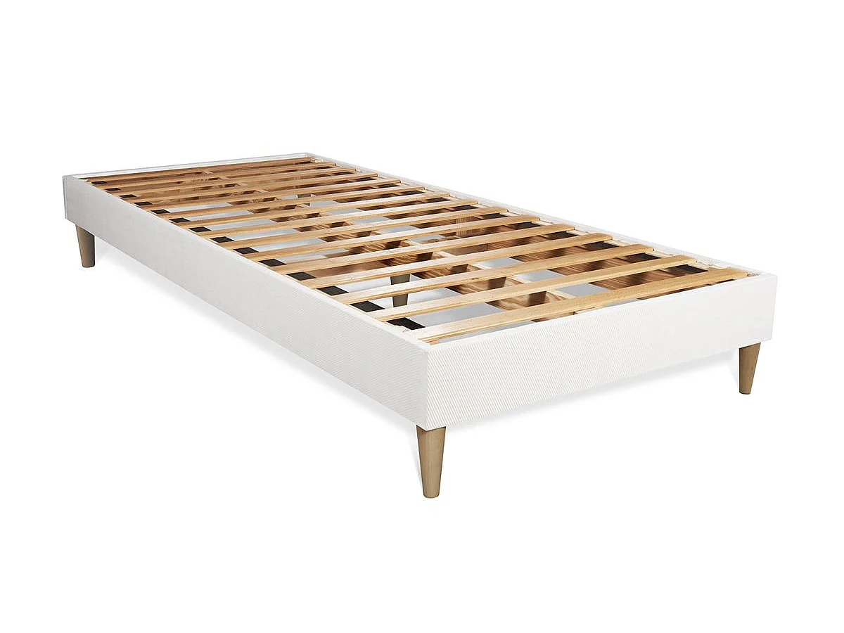 Materac LANCASTER 90x200 cm, Grubosc : 22 cm, sprezyny kieszeniowe i pianka z pamiecia ksztaltu, Wysoki, 3 strefy komfortu + zestaw podstawa lózka