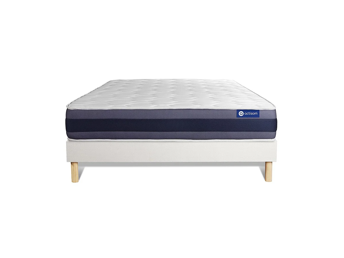 Lattenbodem en Actilatex morpho matras 180x200cm , matrasdikte : 24 cm , latex en traagschuim , gebalanceerd, 5 comfortzones