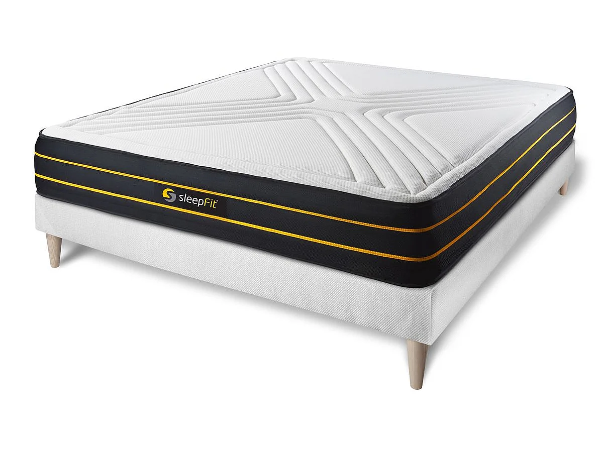 Ensemble sommier + matelas ULTRA micro ressorts ensachés et mémoire de forme 160x200