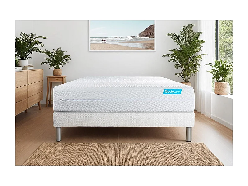 Ensemble BIOCARE 180x200 Mousse à mémoire de forme BIO 5 zones Maxi épaisseur