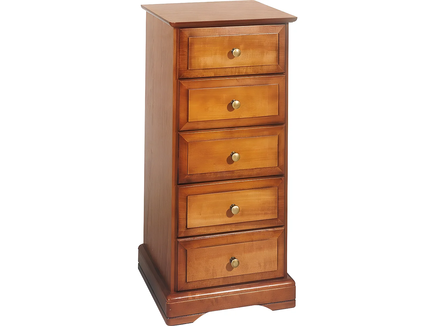 Chiffonnier 5 Tiroirs Merisier Louis Philippe L 44,2 cm H 93,7 P 41 cm