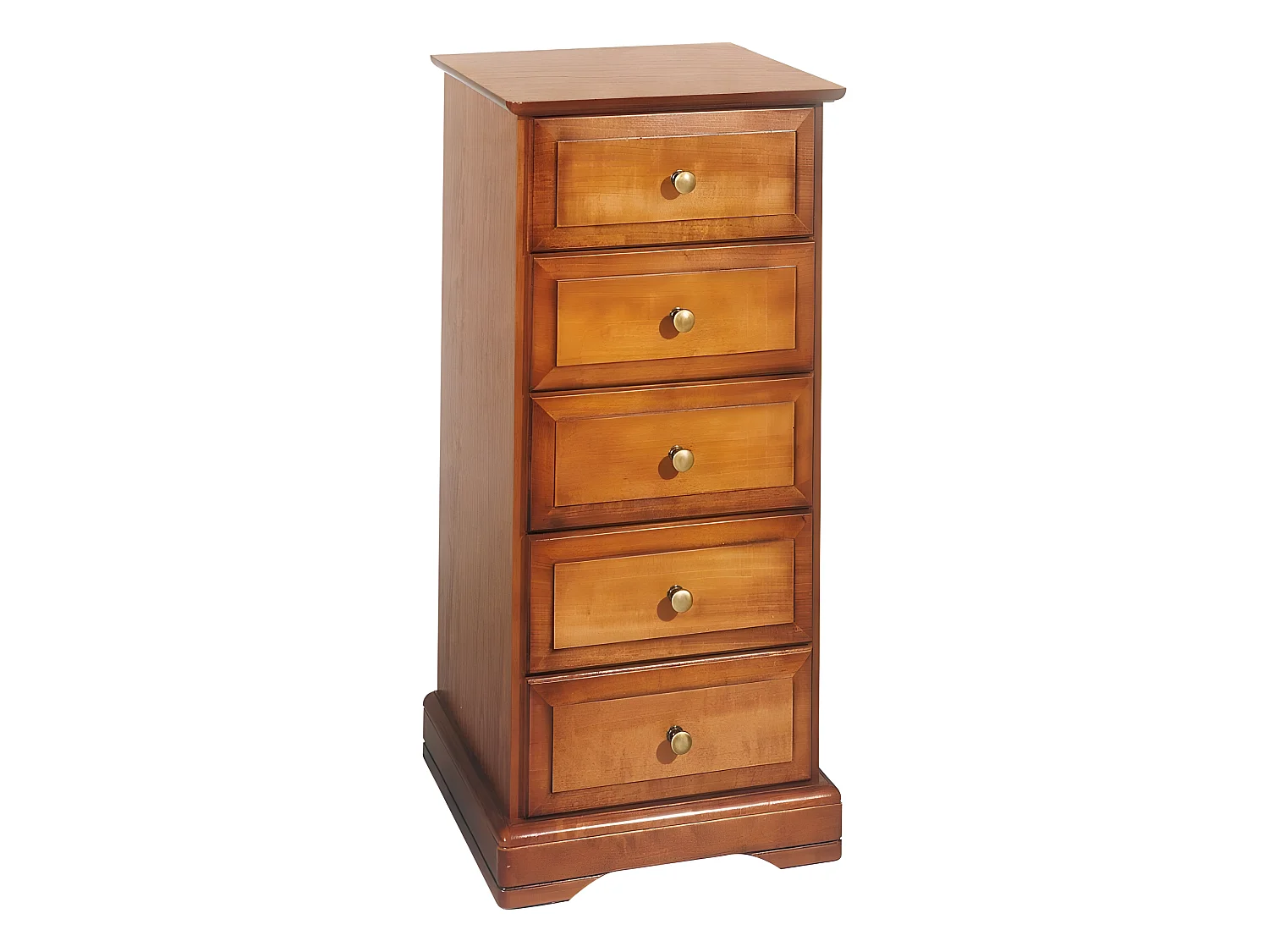 Chiffonnier 5 Tiroirs Merisier Louis Philippe L 44,2 cm H 93,7 P 41 cm