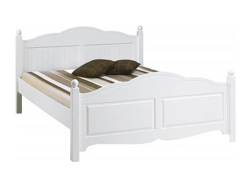 Lit Blanc 2 Places 160 x 200 Style Anglais