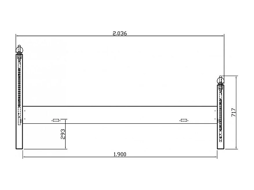Lit 1 Place 90 x 190 Pin Miel Style Anglais