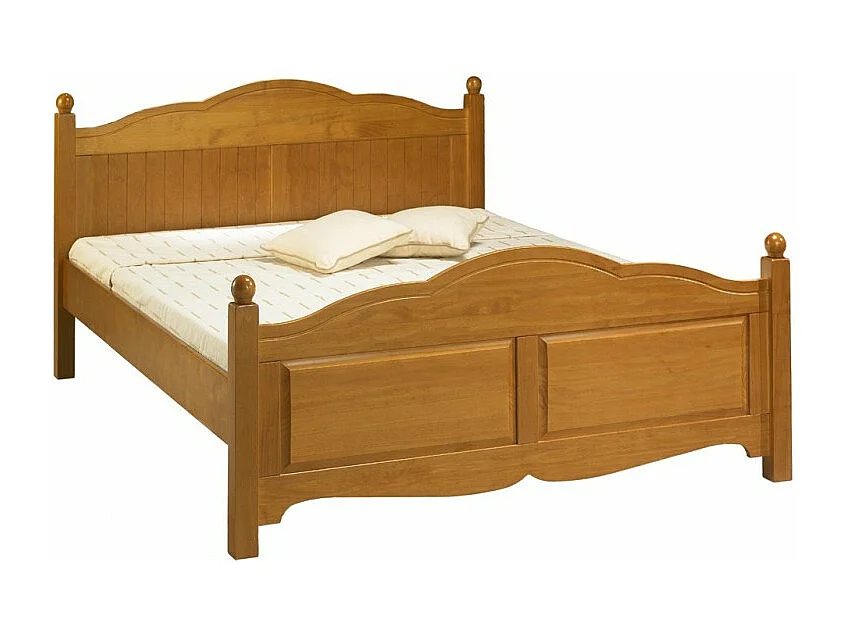 Lit Pin Massif Miel 2 Places 160 x 200