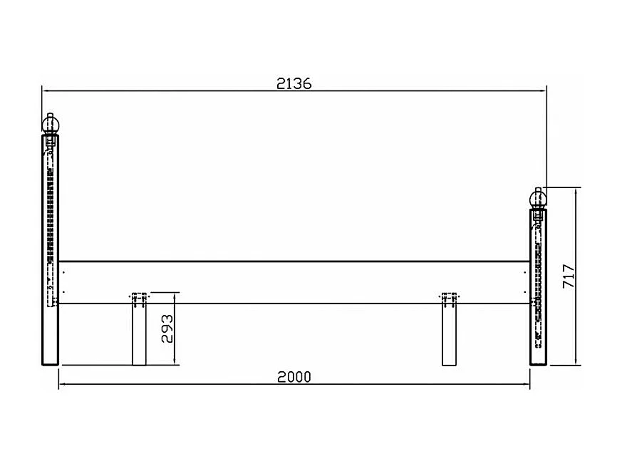 Lit Pin Massif Miel 2 Places 160 x 200