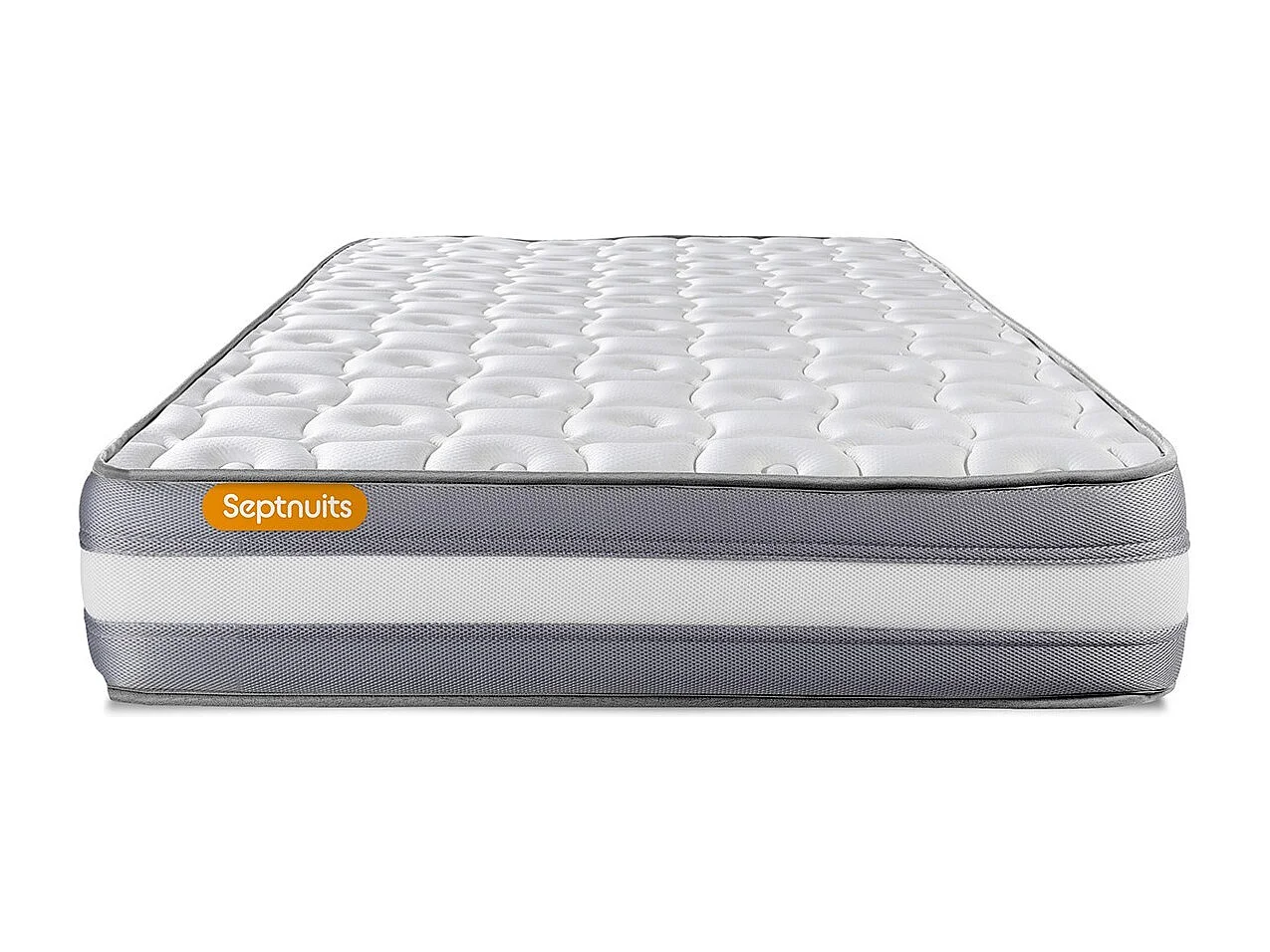 Matelas + sommier kit blanc 90x200 Memo Plus Mémoire de forme