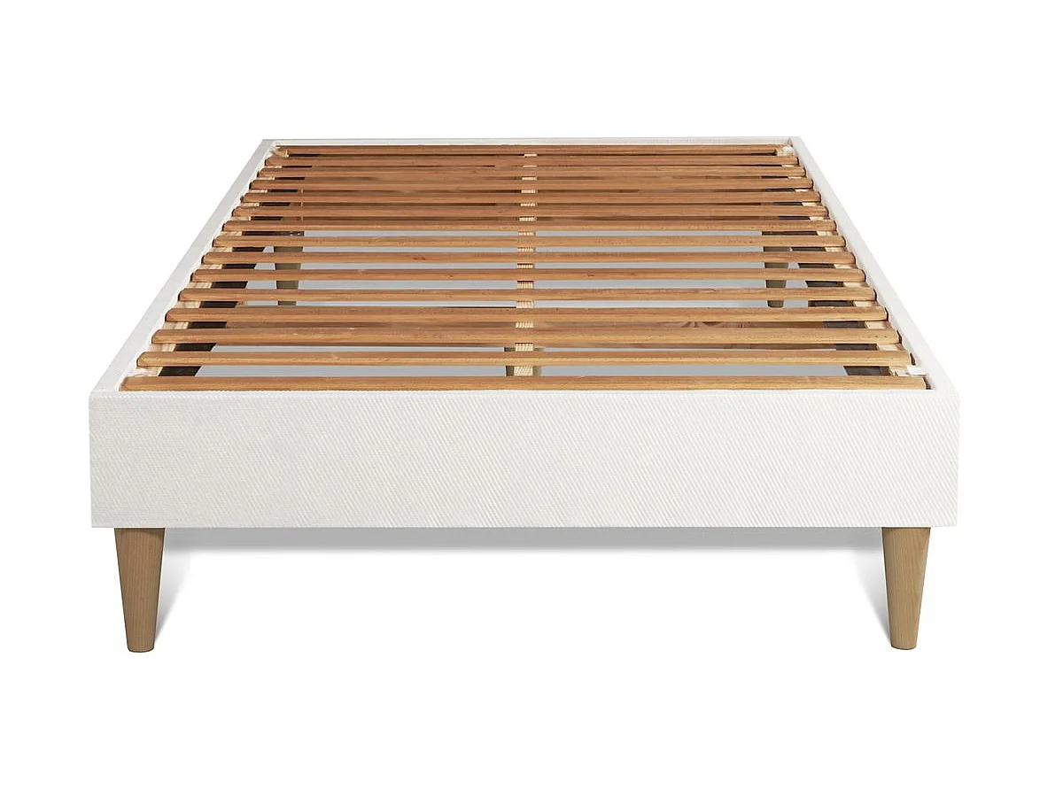 Matelas + sommier kit blanc 90x200 Memo Plus Mémoire de forme