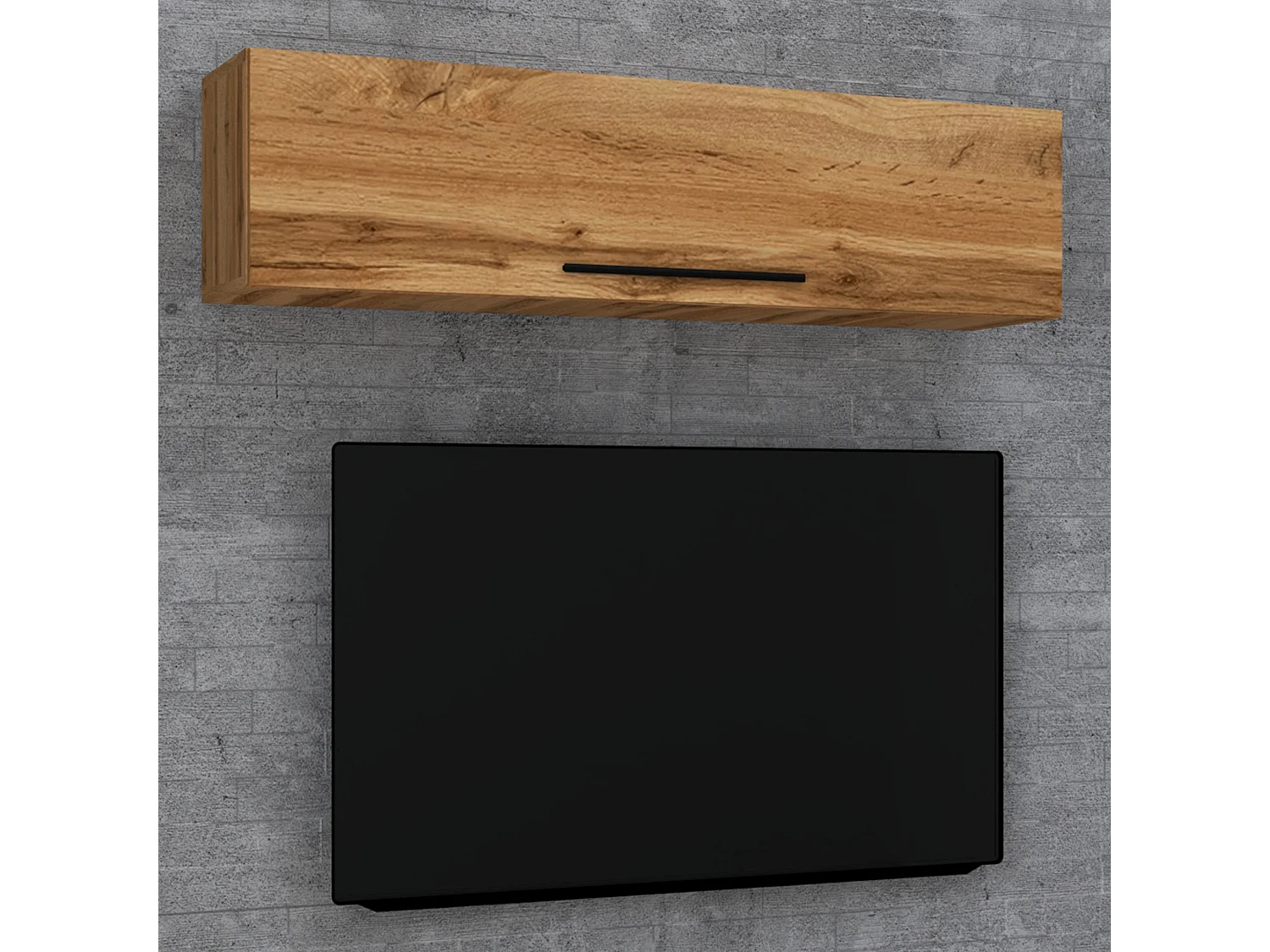 Wall Rack Arila Honey oak H. 30 x W. 115 x D. 30 cm