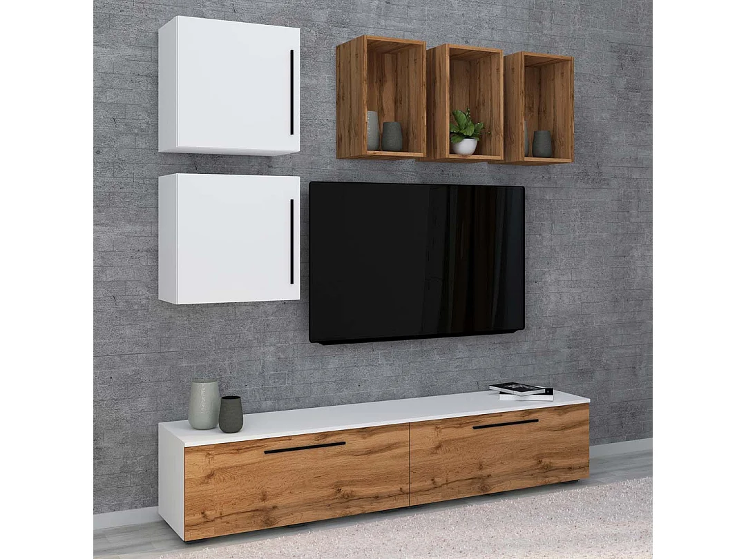 Schrankwand Wohnzimmer Anbauwand Wohnwand Arila L