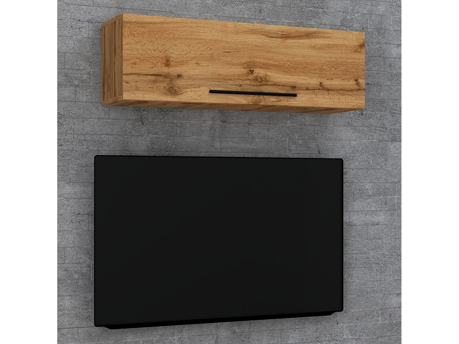 Wall Rack Arila Honey oak H. 30 x W. 95 x D. 30 cm