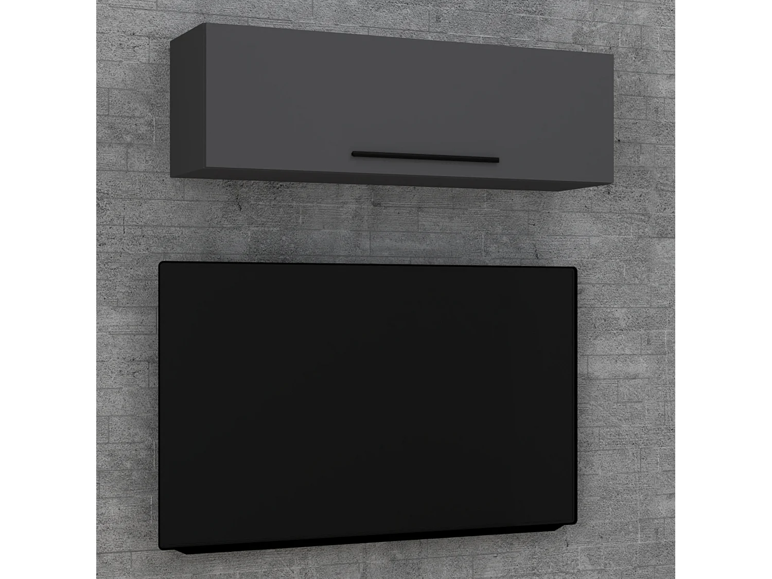 Wall Rack Arila Anthracite H. 30 x W. 95 x D. 30 cm