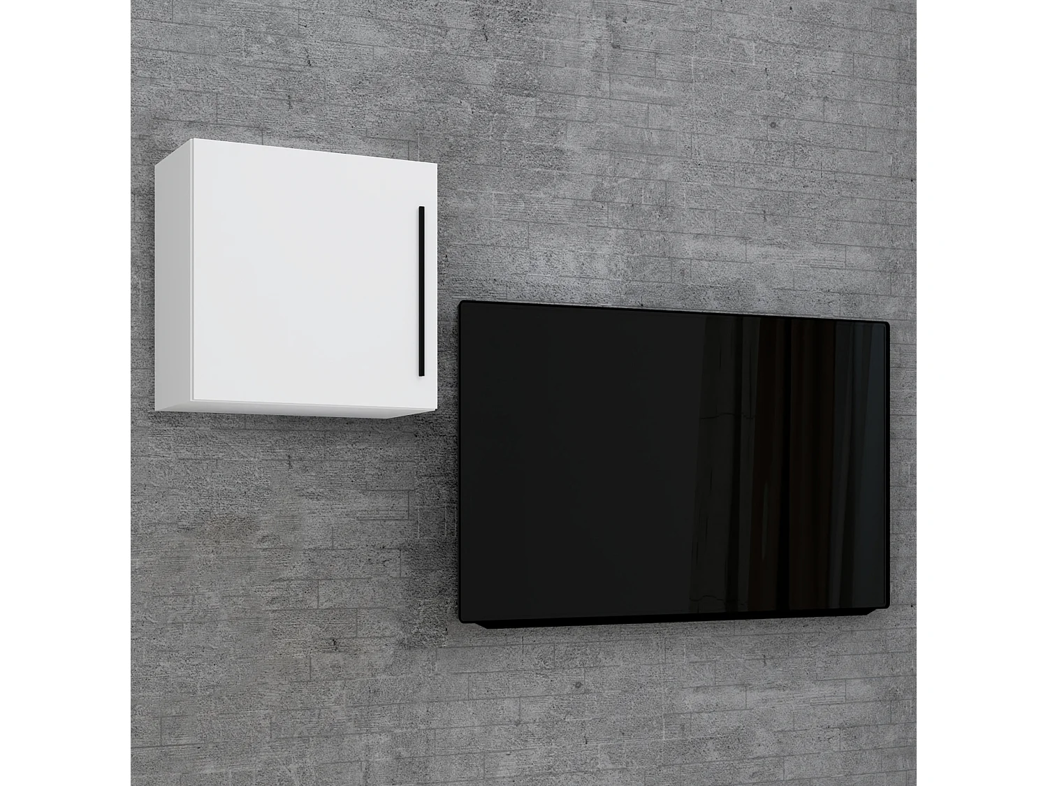 Wall Rack Arila White H. 50 x W. 50 x D. 30 cm