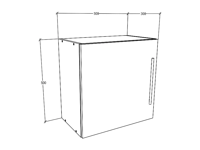 Półka ścienna Płyta ścienna Cube Arila M