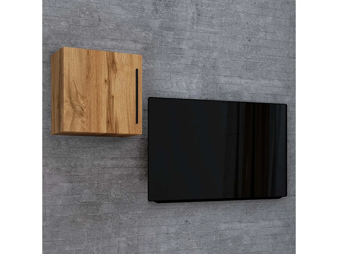 Wall Rack Arila Honey oak H. 50 x W. 50 x D. 30 cm