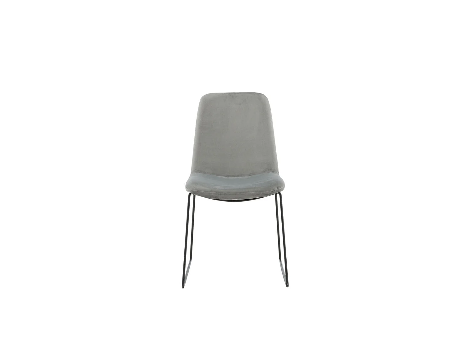 Muce Chaise de salle à manger en velours, gris.