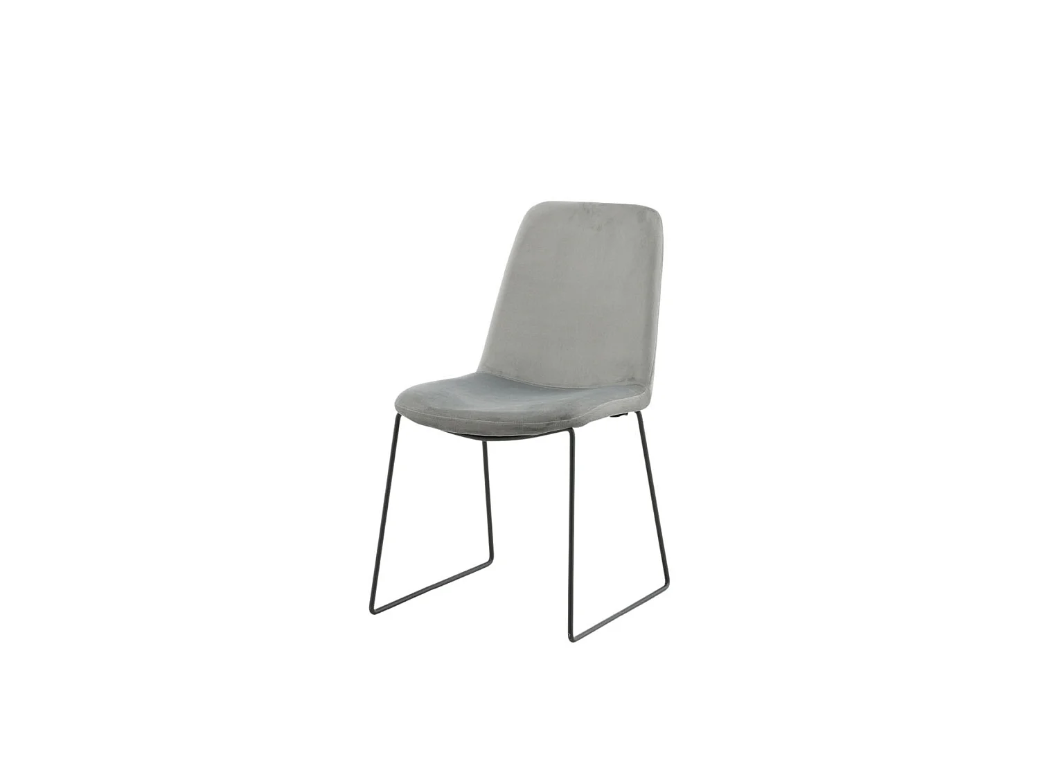 Muce Esszimmerstuhl Velour grau.