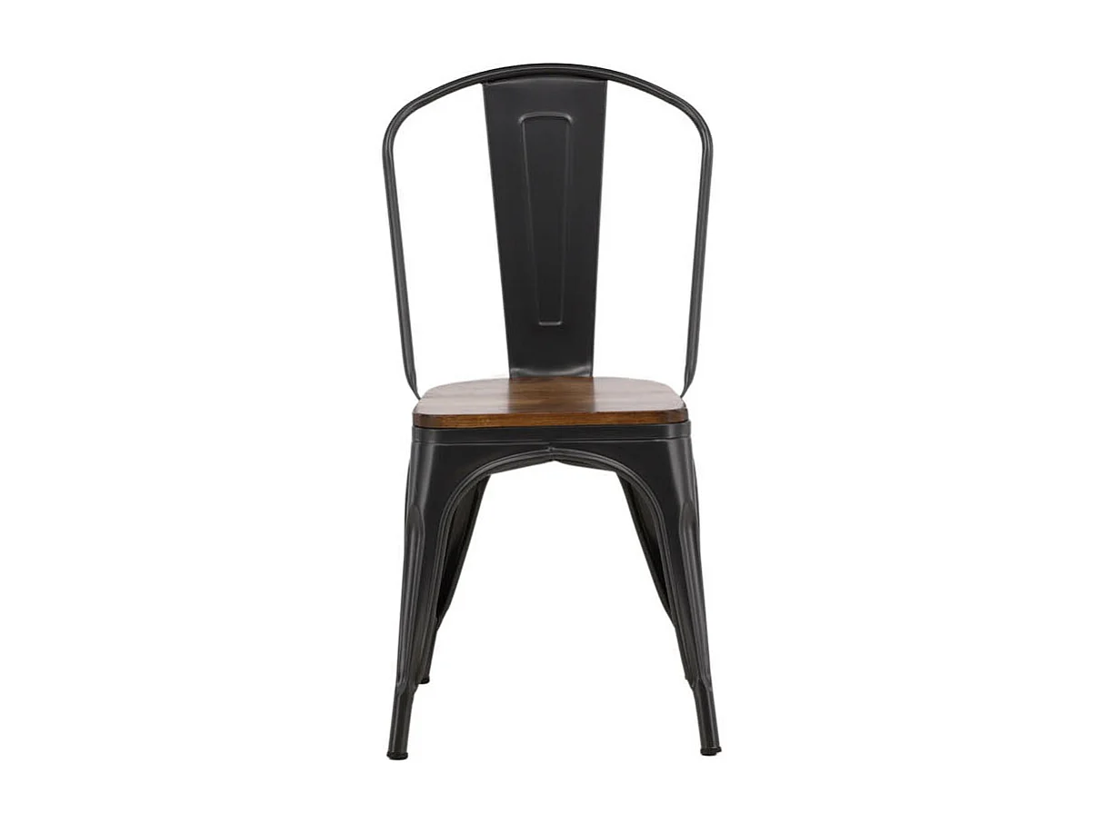 Tempe chaise de salle à manger métal marron.